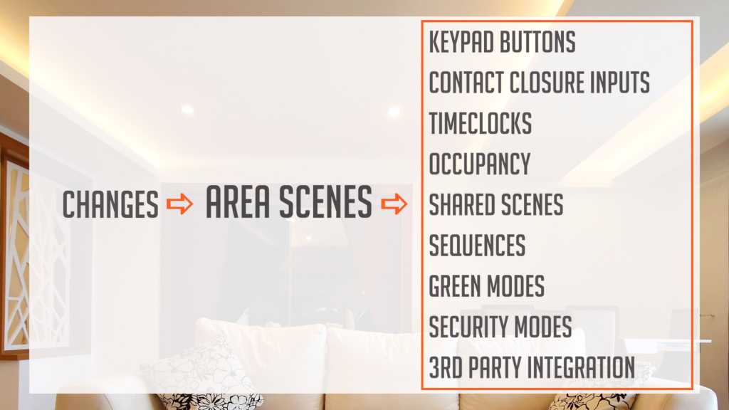 Benefits of using Area Scenes in Lutron HomeWorks QS