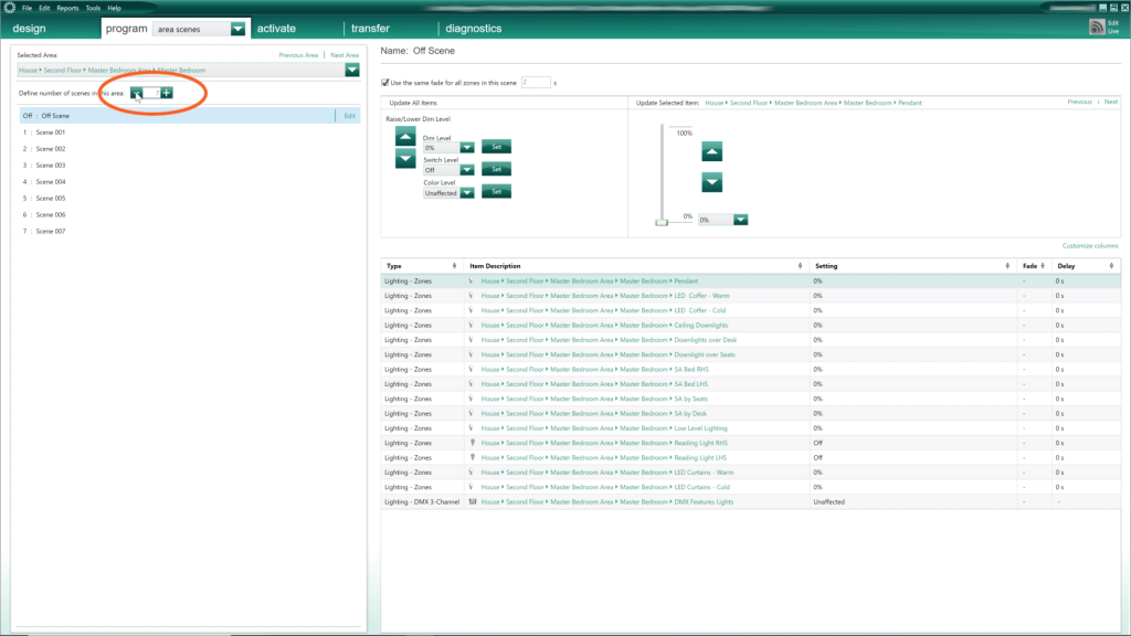 Add more area scenes in Lutron HomeWorks QS